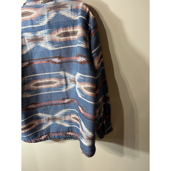 Ariat Ladies Chimayo Blue Aztec Print Shirt Jacket Women's Size XL - Picture 8 of 15